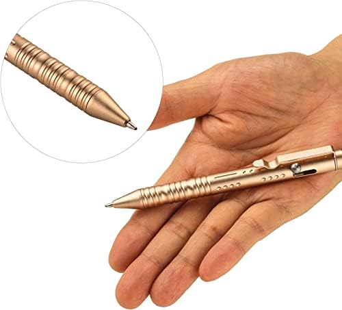 SMOOTHERPRO Ballpoint Pen EDC Bolt Action Pocket Pen for Business Office Premium CNC Machining Pen as Collection and Gift Color Gray(TP157)