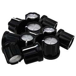 Sahkgye 0Degree Potentiomètre Boutons de Basse pour Boutons de Basse de Guitare, Type Type Shaft, Boutons Casquettes… - Les Beatles, Paul McCartney, John Lennon, RIngo Starr, George Harrison