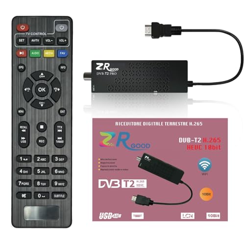 bestyks Decoder DVB-T HD, sintonizzatore DVB-T HD HDMI, DVB T2