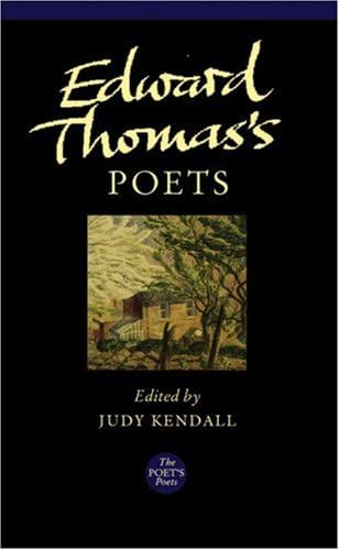 Edward Thomas's Poets (Poet's Poets) Paperback – 28 Oct. 2007