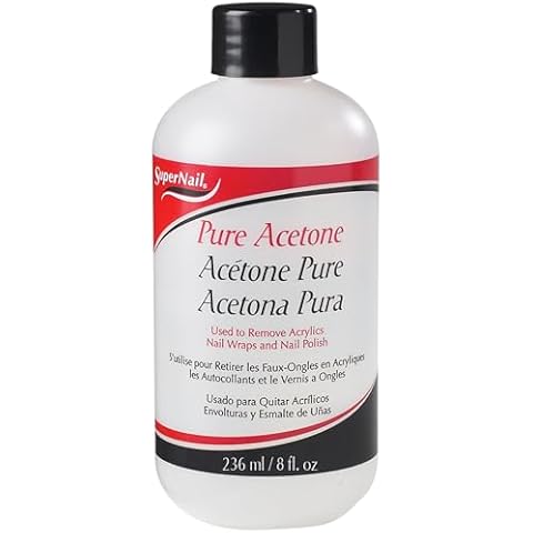 Supernail Pure Acetone Polish Remover, 8 oz (Pack of 6) Cover