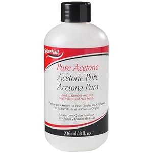 Super Nail Pure Acetone Polish Remover, 8 Fl Oz