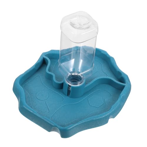 INOOMP Schildkröten Wasserspender Mit Automatischem Tränkesystem Und Steinnapf Für Kleine Reptilien Wie Eidechsen Und Geckos Terrarienzubehör Mit Wasserschale Für Bartagamen Und Andere Re