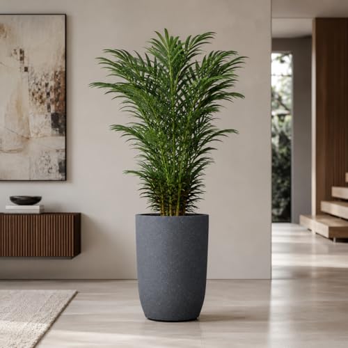 Image of YUCCABE ITALIA FOXB TPC 14 INCH Pots for Plants Highly Durable Polymers Lightweight Indoor Outdoor Plant Pots, Flower Pot Gamla Tree Planter Container Planters for Living Room, Balcony, Garden
