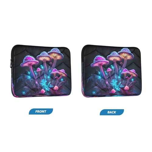 Funda para portátil de 13-14 pulgadas con diseño hongo púrpura miniatura 2