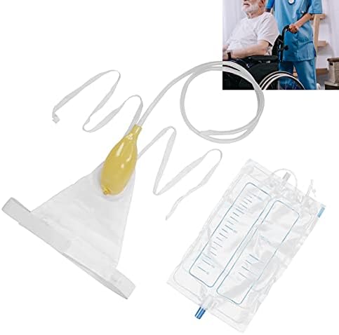 1000ml Collection Urine Bag, Men Urinal Male Urination Device Funnel Urine Bag -No Spill, No Smell,No Mess for Elderly Bedridden