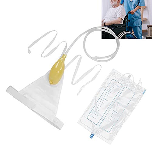 Adult Urine Bag, Men Urinal Male Urination Device Funnel Urine Bag For Elderly Endangered Patients Funnel Urine Bag Male Urine Bag For Travel 1000Ml #TOP1