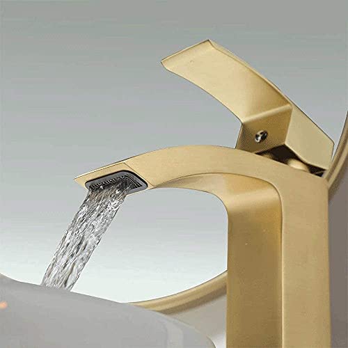 Robinet basin anti-éclaboussures à flux cascade pour mitigeur de lavabo de salle de bain LWX