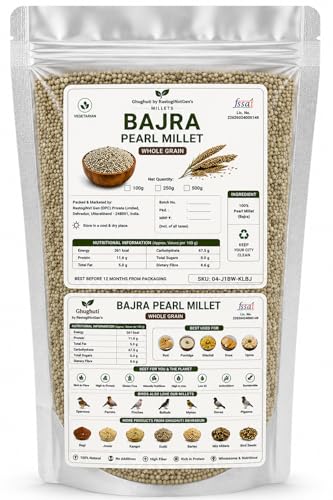 Image of Ghughuti by RastogiNxt Gen's Millet Whole Grains, Vegetarian (100g, 250g, 500g) | Produce of India (Bajra)