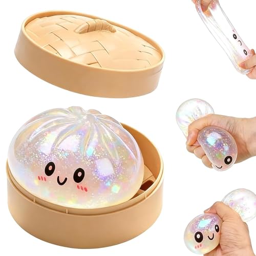 Dumpling Squishy Mystery Giant Dumpling Squishy Original 7cm Dumplings Mystery Box XXL Stressabbau-Spielzeug für Erwachsene Ideal