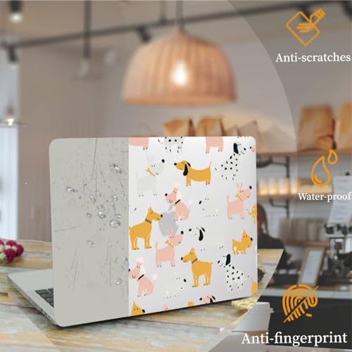 Coque MacBook Air 13 A1466 : protection rigide au design chiens rigolos - 2