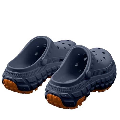 Clogs robustes plateforme avec sangle rotative réglable et semelle épaisse - 5
