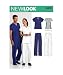 New Look Sewing Pattern 6876 Miss/Men Scrubs, Size A (All Sizes)