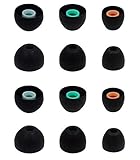 ALXCD Eartips Compatible with Sony in-Ear Headset, S/M/L 6 Pairs Soft Silicone Ear Tips, Compatible with Sony in-Ear Headphones MDR-XB50AP WF-1000XM3 XBA-H1 WF-XB700 WF-SP800N, etc. SML 6 Pairs Black