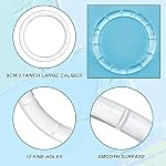 GORGECRAFT 4 Fournitures pour les piles à vent - Top Ring Transparent Top Circles avec fils élastiques pour jardin extérieur