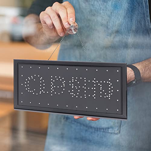 Led Open Sign For Business. Bright 19 X 10" Advertisement Board Open&Close Sign High Visibility Electric Display Sign, Flashing & Steady Light For Business Walls Window Shop Bar Hotel #TOP4