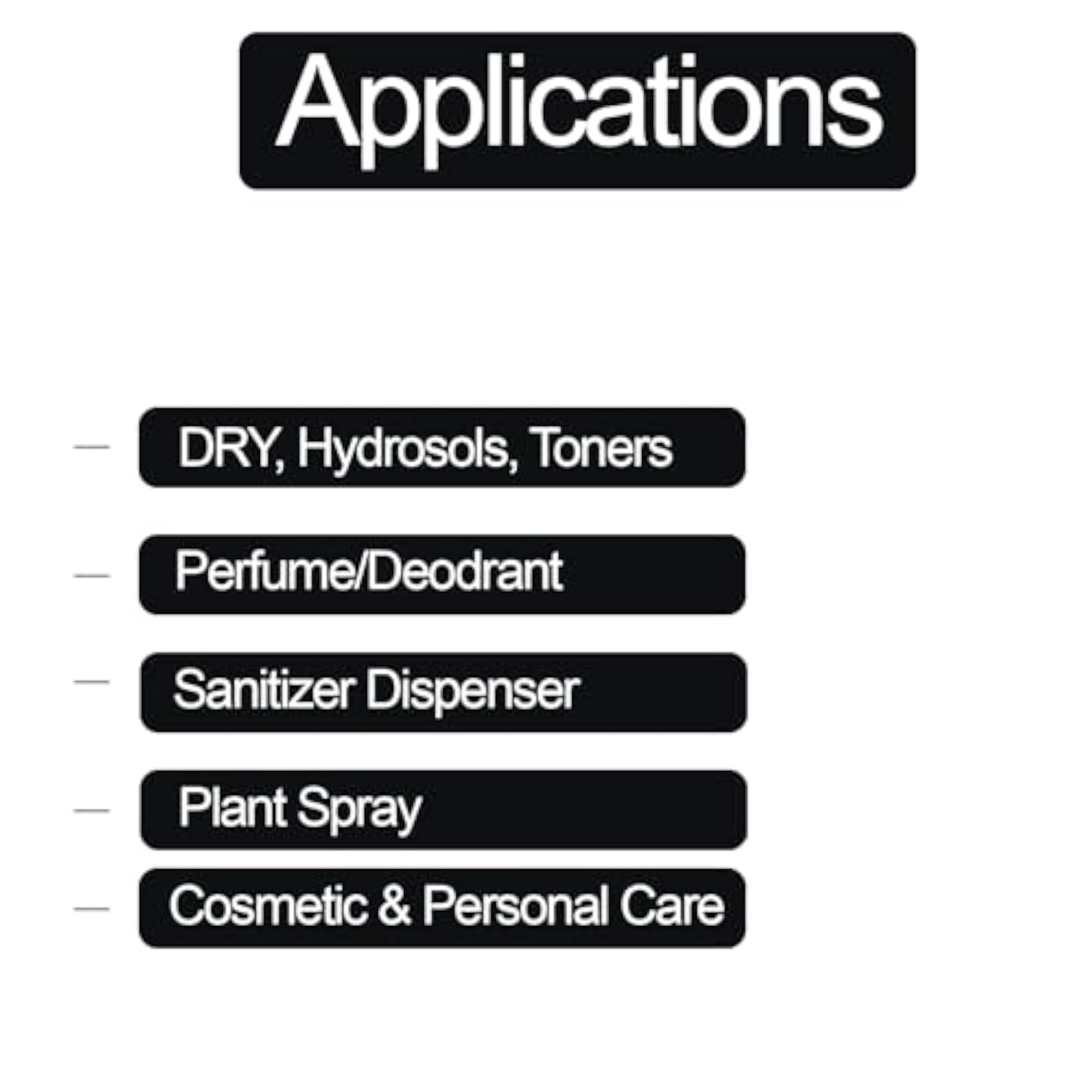Empty Cylindrical Black Bottle with Root Comb Applicator