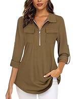 【Soft & Strethy Fabric】： Women's plaid shirt is made of 95% Polyester & 5% Elastane. This blouse is lightweight, breathable and very comfortable to wear, super stretchy soft durable fabric, not see-through and highly elastic floral printed tunic tops...