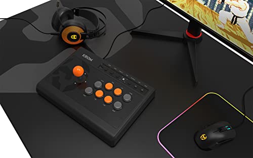 Fighting Stick KROM Kumite para evitar fallos de combo en torneos de PC y consolas PS3 2