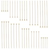 Matériau de haute qualité:les épingles à tête dorée sont fabriquées en laiton de haute qualité avec un véritable plaqué or 18 carat sur la surface., qui ne ROUILLEsnt pas facilement ou ne se cassent pas, confortable et adapté à un port à long terme.
