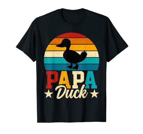 Uomo Papa Duck - Retro Duckling Duckies Lover Dad Fathers Day Maglietta