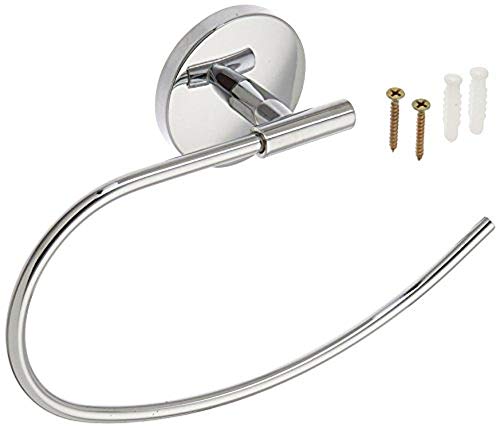 Dyconn Faucet BATR-CHR Wall Mounted Towel Ring, Chrome