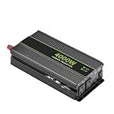 Car Inverter DC 12V 24V to AC 110 Voltage 60Hz 4500/3500/2500/1600W PowerConverter(4000-RED)
