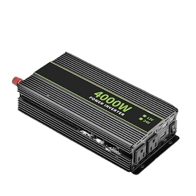 Car Inverter DC 12V 24V to AC 110 Voltage 60Hz 4500/3500/2500/1600W PowerConverter(4000-RED)