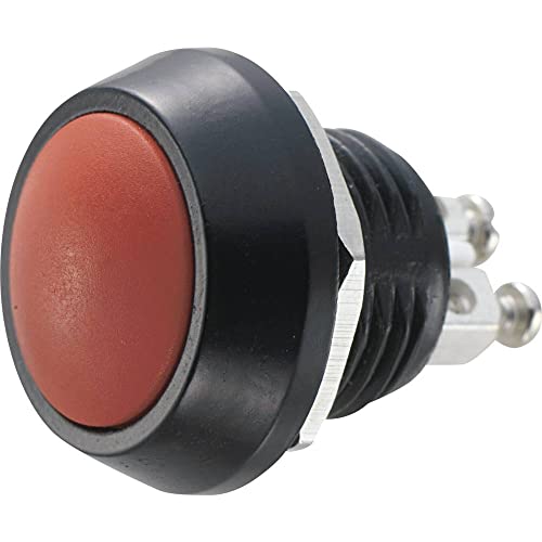Bouton-poussoir antivandalisme TRU COMPONENTS GQ12B-A, RD 701258 48 V/DC 2 A 1 x Off/(On) IP65 à rappel 1 pc(s)