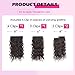Ombrmal Curly Clip in Hair Extensions,4PCS 16 Inch Dark Brown Extension Clip Ins Lace Weft,100% Super Protein Gogo Curl Invisible Natural Hairpieces for Women