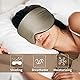 OLESILK 2er Set Verstellbare Seide Schlafmaske 100% Maulbeerseide Augenmaske zum Schlafen für Damen und Herren, Unisex Set für zu Hause oder auf Reisen, Schwarz + Taupe