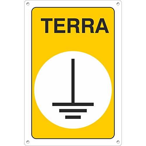 Cartello Segnaletico Rischio Elettrico RD30907 - Alluminio 0,5mm, 21x30 Cm, Alta Qualità Omologato, Per Interni/Esterni