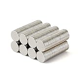 magpross 80 Pieces 8 x 1mm Tiny Round Disc Small Multi-use Refrigerator Magnets for Refrigerator...