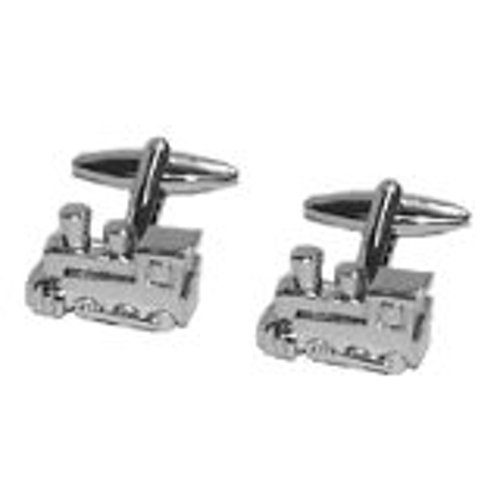 Mancuernillas de motor de tren para hombre miniatura 1