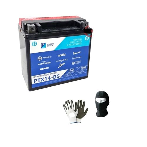 BATTERIA YTX14-BS PTX14-BS FORNITA CARICA E PRONTA ALL'USO CCA 180A COMPATIBILE CON MOTO GUZZI Nevada S 750 da anno 2010 al 2011 BATTERIE PER MOTO 12 AMPERE 12 VOLT 150X87X145MM