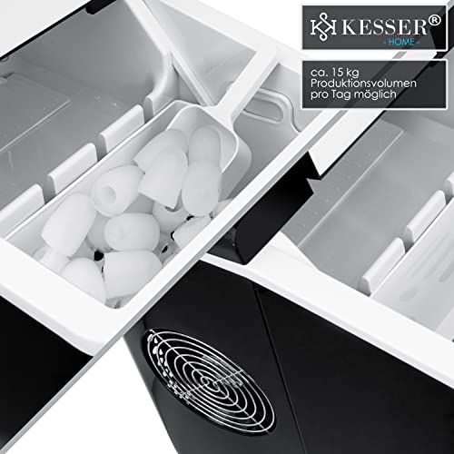 KESSER® Eiswürfelbereiter | Eiswürfelmaschine Edelstahl | 150W Ice Maker | 15 kg 24 h | 3 Würfelgrößen | Zubereitung in… – Bild 7
