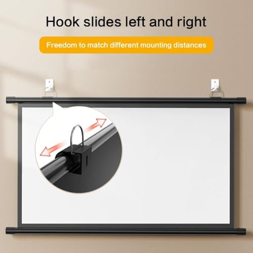 Pantalla de proyección manual para cine en casa 30" a 72" miniatura 5