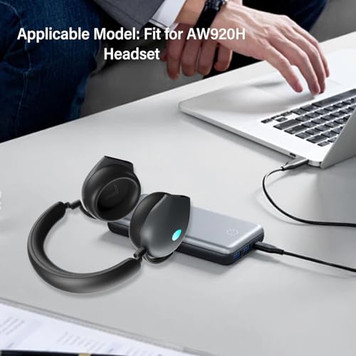 Coussinets d'oreille de rechange cuir protéiné mousse mémoire de forme Alienware AW920H - 2