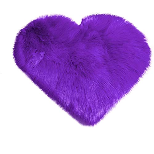 Tapis cœur violet antidérapant : la solution douceur facile à nettoyer