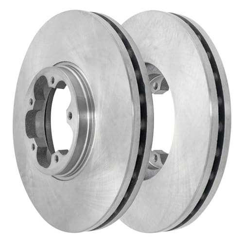 Image of Detroit Axle - Front Brake Kit for Ford Transit-150 Transit-250 Transit-350 | Disc Brake Rotors Ceramic Brake Pads with Hardware Replacement 12.13 inch inch Rotors