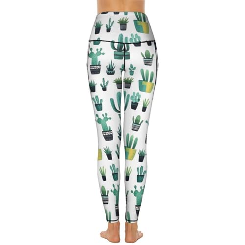 Legging de yoga imprimé plantes grasses pour le studio - 5