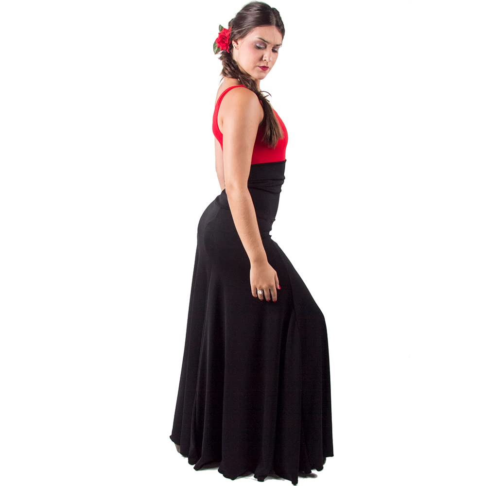 Faldas De Baile Flamenco 4 Godet Cintura Alta