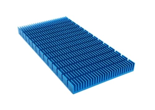 Disipador de aluminio azul anodizado con acabado de precisión de 150 mm