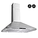 AKDY European Style Wall Mount Stainless Steel Range Hood Vent with Touch Control and Carbon Filters (30)