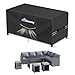 BEEWAY Gartenmöbel Abdeckung Wasserdicht V2.0 250x210x92cm, Schutzhülle Abdeckplane für Gartentische Terrassenmöbel Möbelsets - 420D Oxford Gewebe, Anti-UV, Winterfest