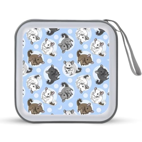 Funda para CD de plástico duro portátil con 40 fundas para hogar y coche 2