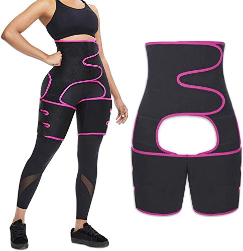 GHJKL Woman Sweat Thigh Trimmers Leg Shaper Body Fajas Neoprene Slimming Belt Control