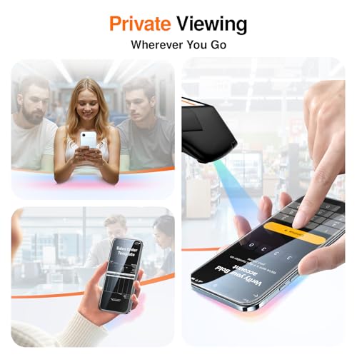 Image of SMARTDEVIL 2 Pack Privacy Screen Protector for iPhone Air, Anti-Spy Tempered Glass Film, 9H Hardness Military Grade Shatterproof, Easy to Install, Auto Bubble-Free and Dust-Free Box, Case Friendly