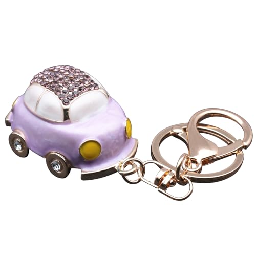 Benust Portachiavi auto con anello portachiavi, Lilla, Taglia unica