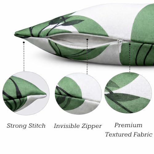 Image of Reversible Cushion Cover 16 inch x 16 inch Set of 5 - Premium Stitched Sofa Pillow Cover Set with 10 Unique Bohemian Printed Designs & Invisible Zipper
